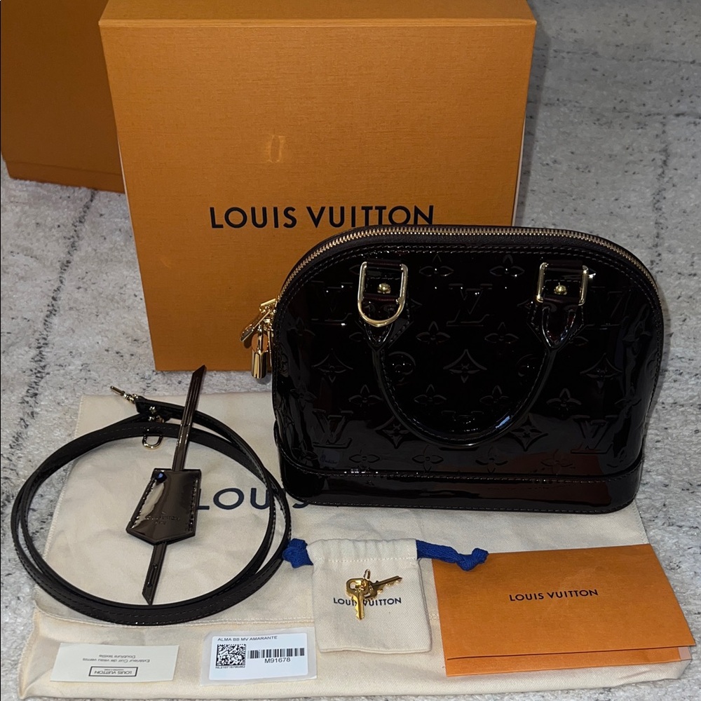 Louis Vuitton Alma BB in Amarante